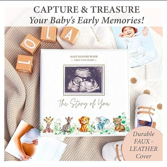 Adjustable Ring Binder Baby Memory Book - Picture 7 of 8